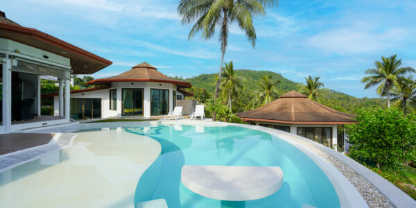 5 Bedroom Private Pool Villa with Sea View in Bang Rak, Koh Samui – For Sale
