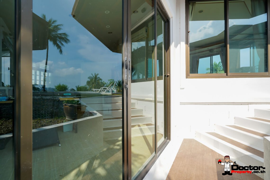 5 Bedroom Private Pool Villa with Sea View in Bang Rak, Koh Samui – For Sale