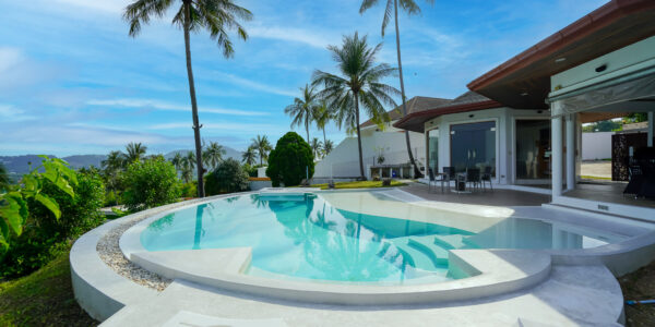 5 Bedroom Private Pool Villa with Sea View in Bang Rak, Koh Samui – For Sale