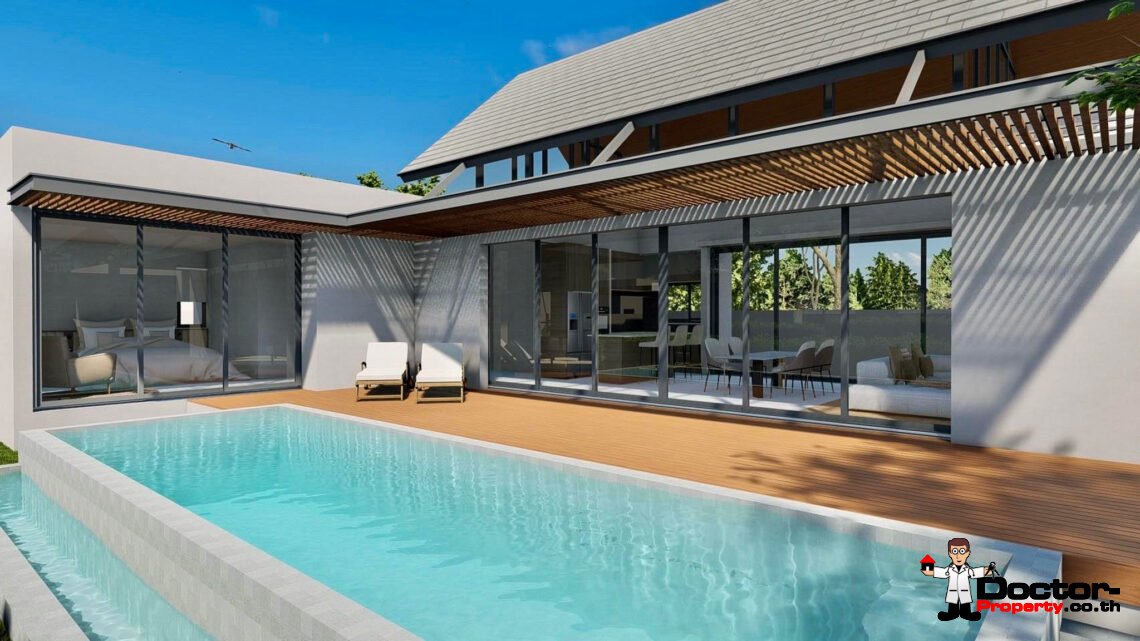 New Modern 3 Bedroom Private Pool Villa in Ban Tai, Koh Samui – For Sale