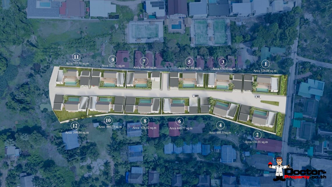 New Modern 3 Bedroom Private Pool Villa in Ban Tai, Koh Samui – For Sale