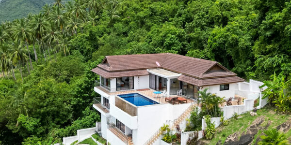 4 Bedroom Private Pool Villa with Sea View in Mae Nam, Koh Samui – For Sale