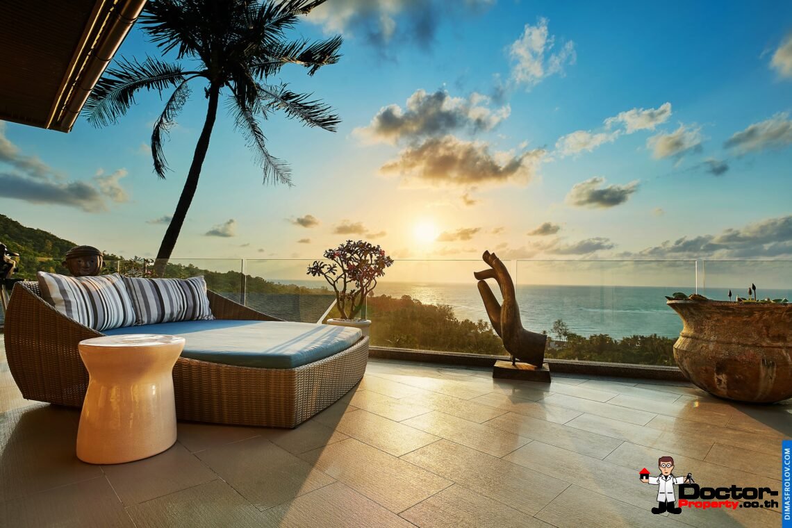 4 Bedroom Pool Villa with Sea View – Hua Thanon, Koh Samui – For Sale