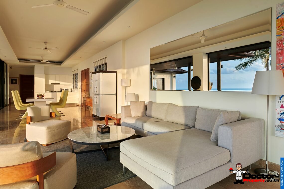 4 Bedroom Pool Villa with Sea View – Hua Thanon, Koh Samui – For Sale