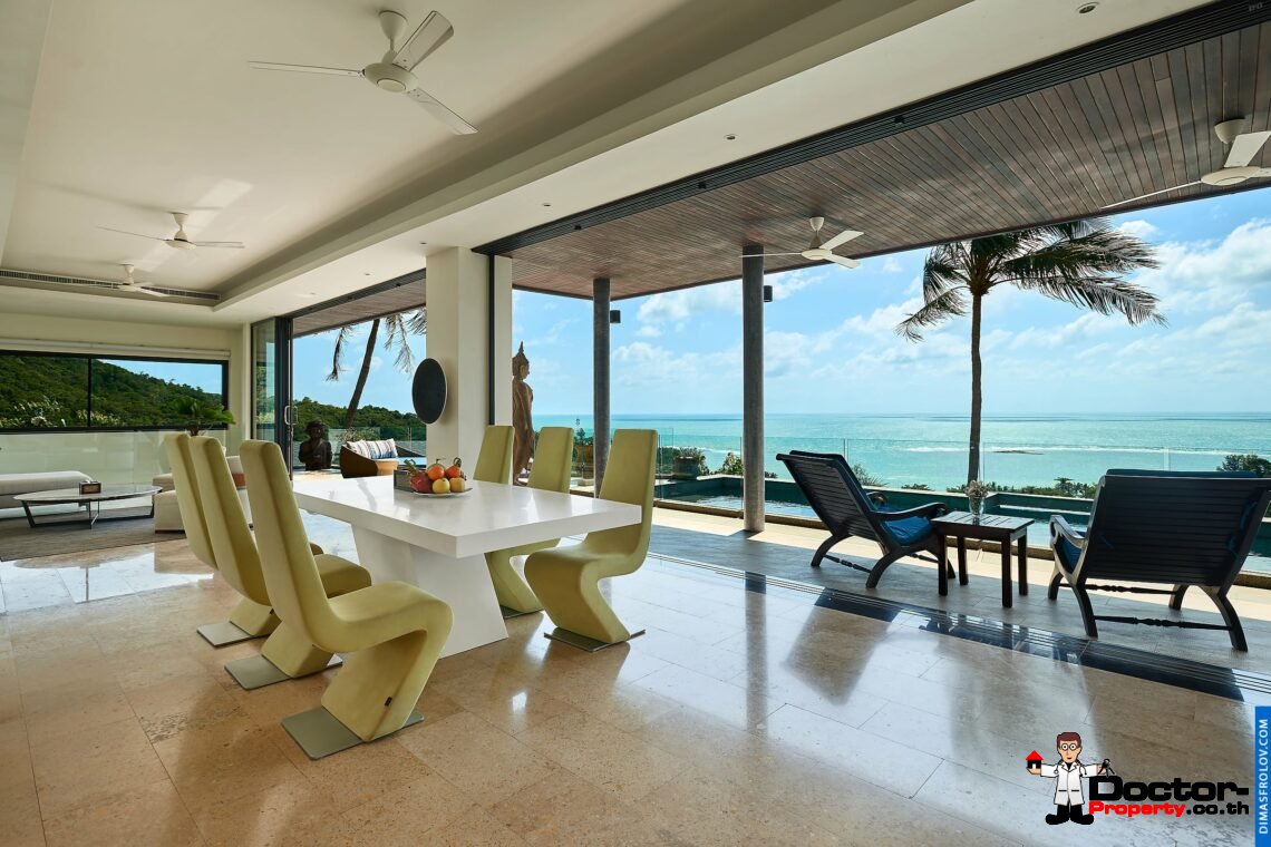 4 Bedroom Pool Villa with Sea View – Hua Thanon, Koh Samui – For Sale