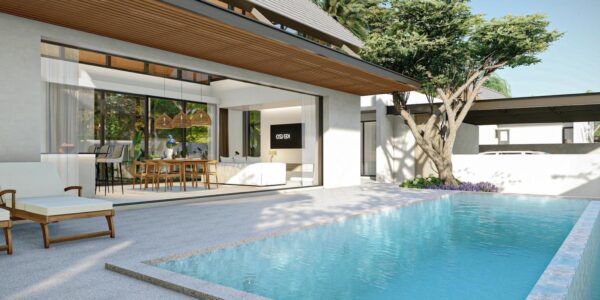 New Modern 3 Bedroom Private Pool Villa Near Beach in Ban Tai, Koh Samui – For Sale