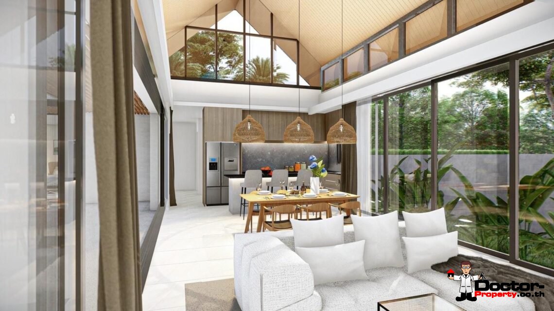 New Modern 3 Bedroom Private Pool Villa Near Beach in Ban Tai, Koh Samui – For Sale