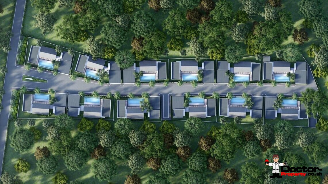 New Modern 3 Bedroom Private Pool Villa Near Beach in Ban Tai, Koh Samui – For Sale