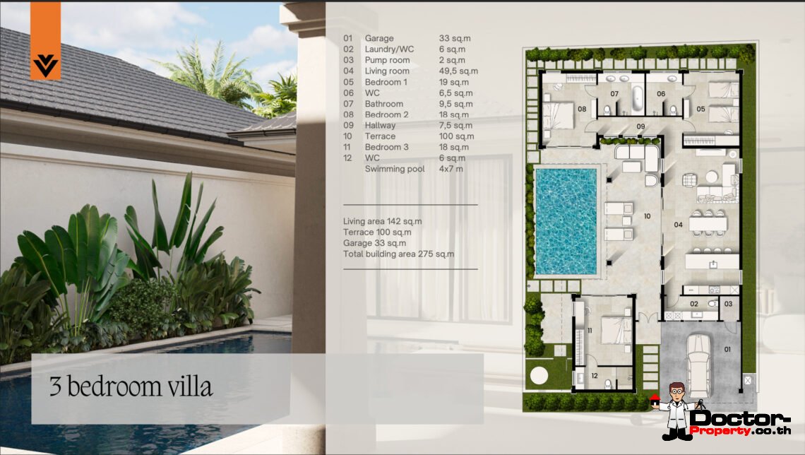 New Modern 2-4 Bedroom with Private Pool Villa in Plai Laem, Koh Samui – For Sale