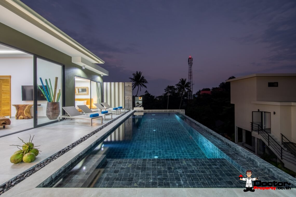 New 4 Bedroom Luxury Villa & Apartment in Chaweng Noi, Koh Samui – For Sale