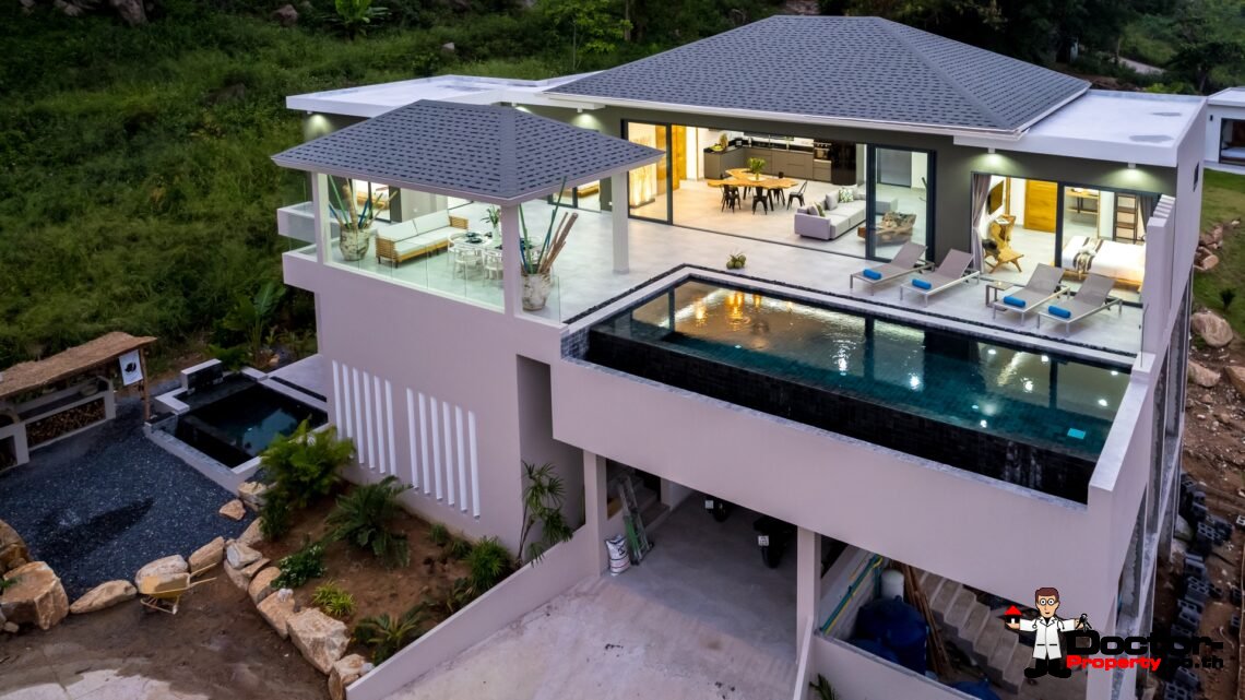 New 4 Bedroom Luxury Villa & Apartment in Chaweng Noi, Koh Samui – For Sale