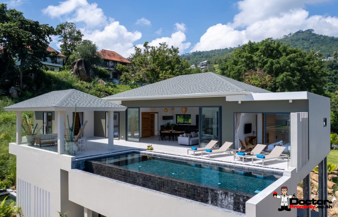 New 4 Bedroom Luxury Villa & Apartment in Chaweng Noi, Koh Samui – For Sale