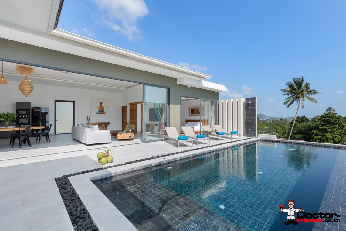 New 4 Bedroom Luxury Villa & Apartment in Chaweng Noi, Koh Samui – For Sale