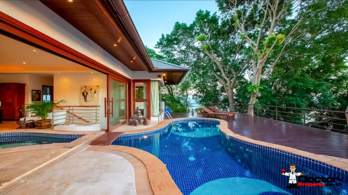 4 Bedroom Pool Villa with Sea View in Lamai, Koh Samui – For Sale