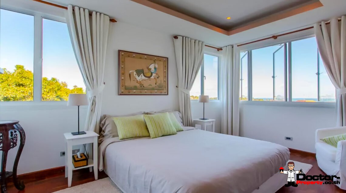4 Bedroom Pool Villa with Sea View in Lamai, Koh Samui – For Sale