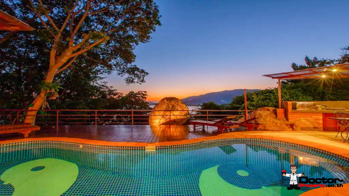 4 Bedroom Pool Villa with Sea View in Lamai, Koh Samui – For Sale
