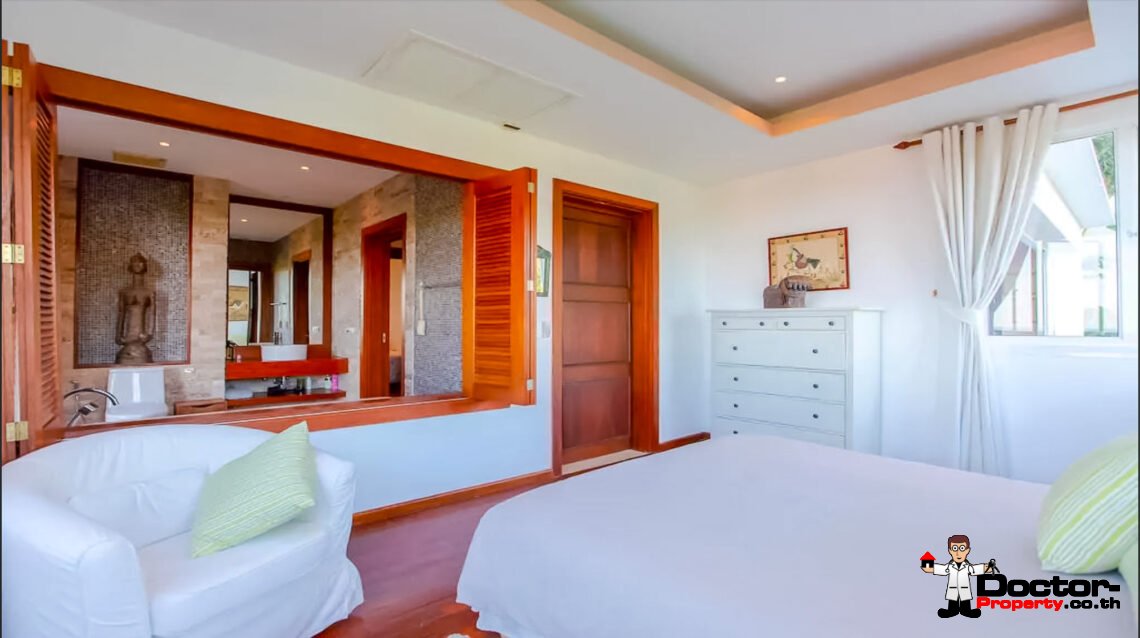 4 Bedroom Pool Villa with Sea View in Lamai, Koh Samui – For Sale
