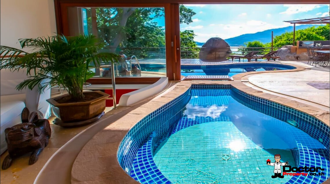 4 Bedroom Pool Villa with Sea View in Lamai, Koh Samui – For Sale