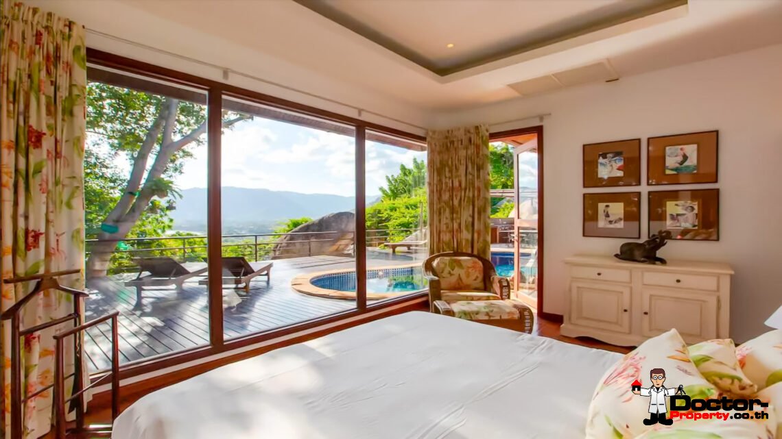 4 Bedroom Pool Villa with Sea View in Lamai, Koh Samui – For Sale