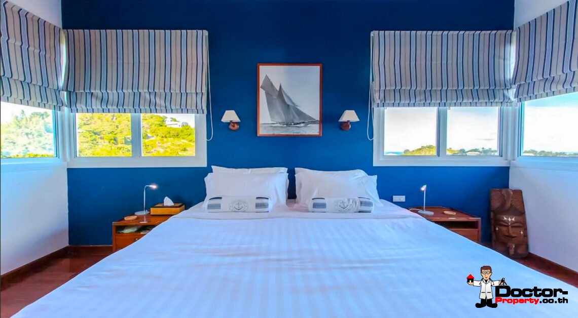4 Bedroom Pool Villa with Sea View in Lamai, Koh Samui – For Sale