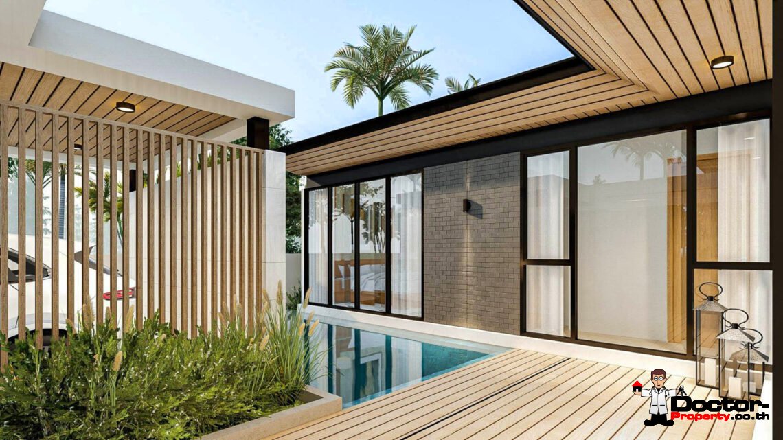 New 2 Bedroom Private Pool Villa in Chaweng, Koh Samui – For Sale