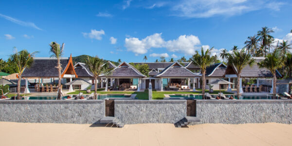 Sprawling Beachfront Twin Villa Residence in Mae Nam, Koh Samui – For Sale
