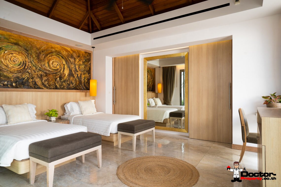 Sprawling Beachfront Twin Villa Residence in Mae Nam, Koh Samui – For Sale