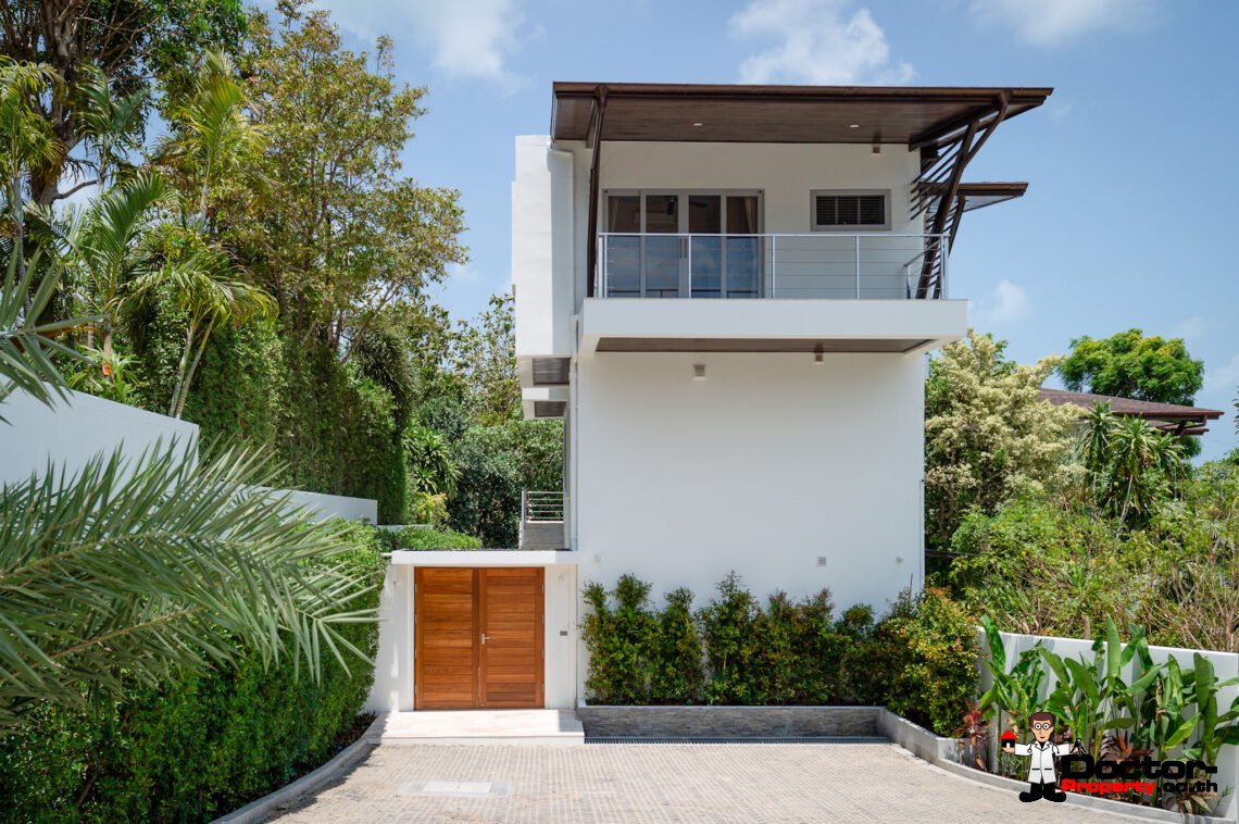 Modern 3 Bedroom Private Pool Villa in Plai Laem, Koh Samui – For Sale