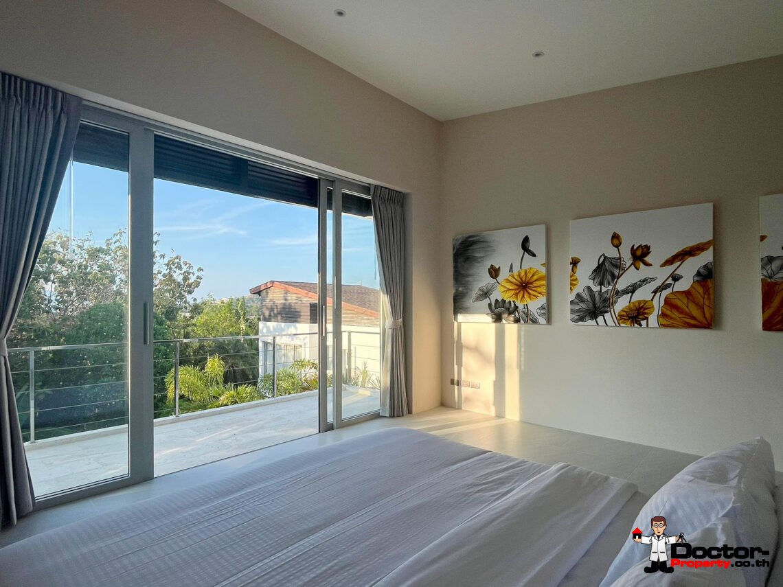 Modern 3 Bedroom Private Pool Villa in Plai Laem, Koh Samui – For Sale