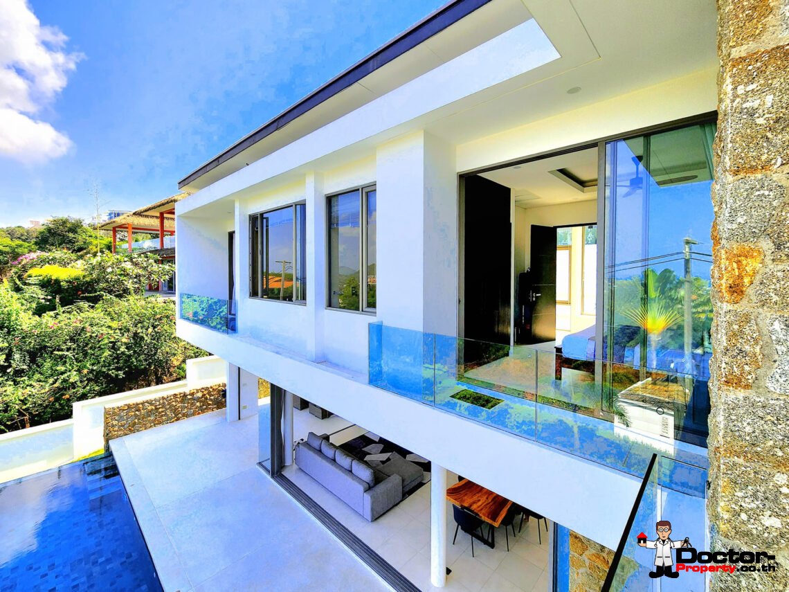 Magnificent 3 Bedroom Luxury Smart Villa with Sea View in Bo Phut, Koh Samui – For Sale
