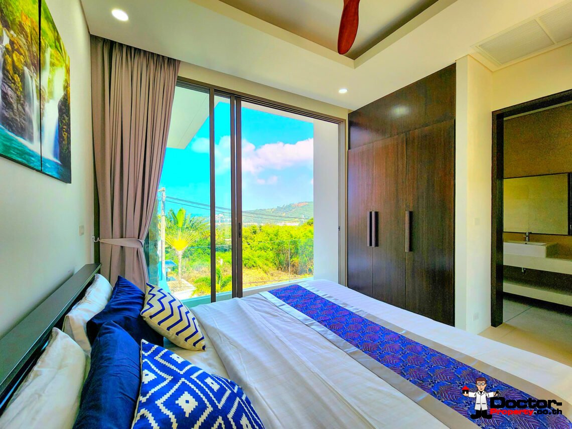 Magnificent 3 Bedroom Luxury Smart Villa with Sea View in Bo Phut, Koh Samui – For Sale