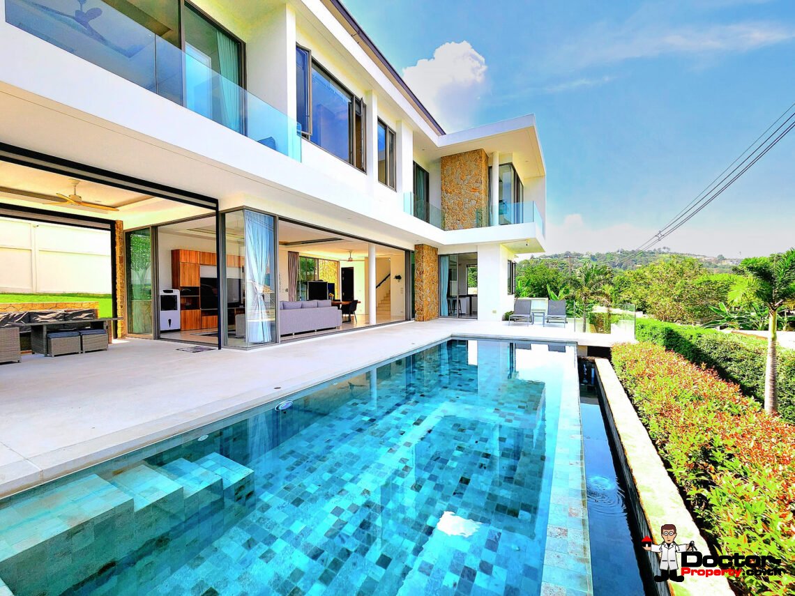 Magnificent 3 Bedroom Luxury Smart Villa with Sea View in Bo Phut, Koh Samui – For Sale