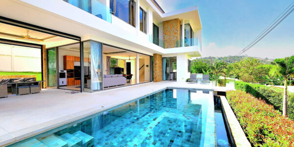 Magnificent 3 Bedroom Luxury Smart Villa with Sea View in Bo Phut, Koh Samui – For Sale