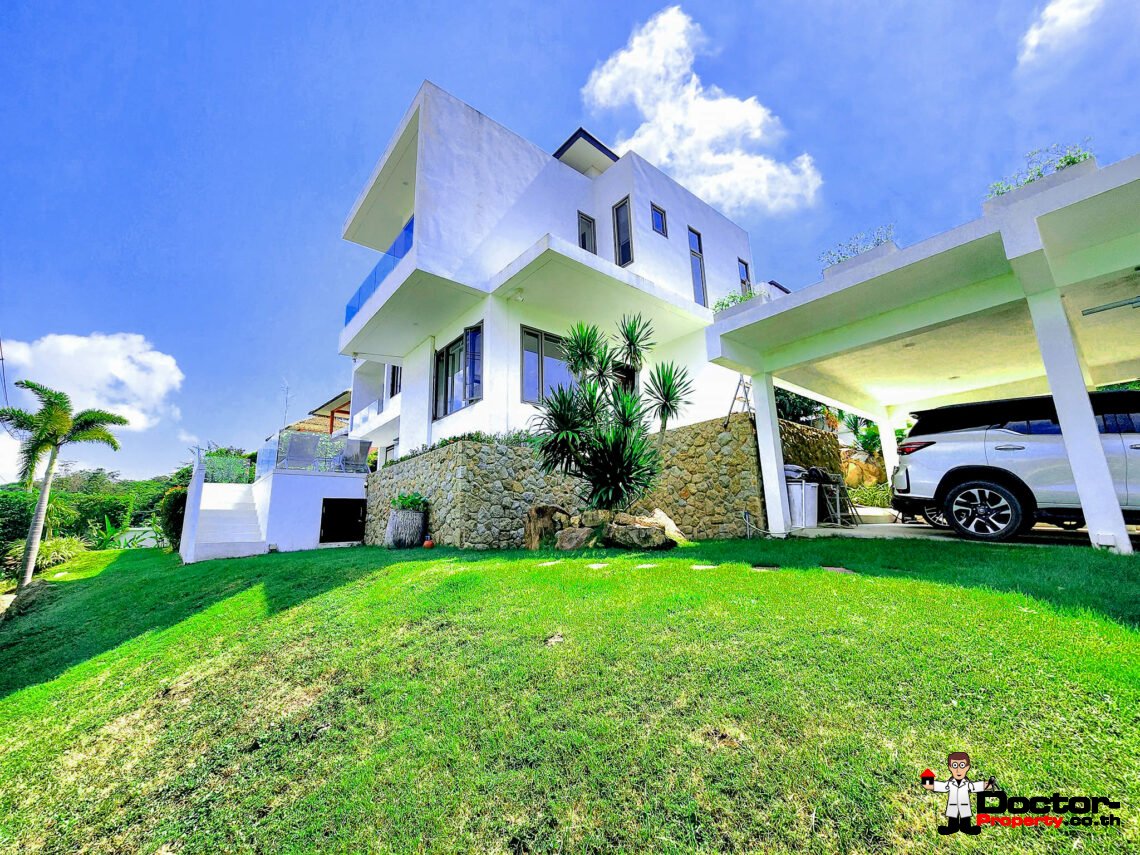 Magnificent 3 Bedroom Luxury Smart Villa with Sea View in Bo Phut, Koh Samui – For Sale