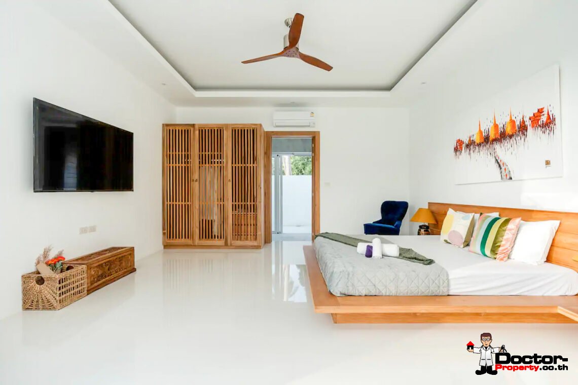 Beachfront 3 Bedroom Luxury Villa in Lipa Noi, Koh Samui – For Sale