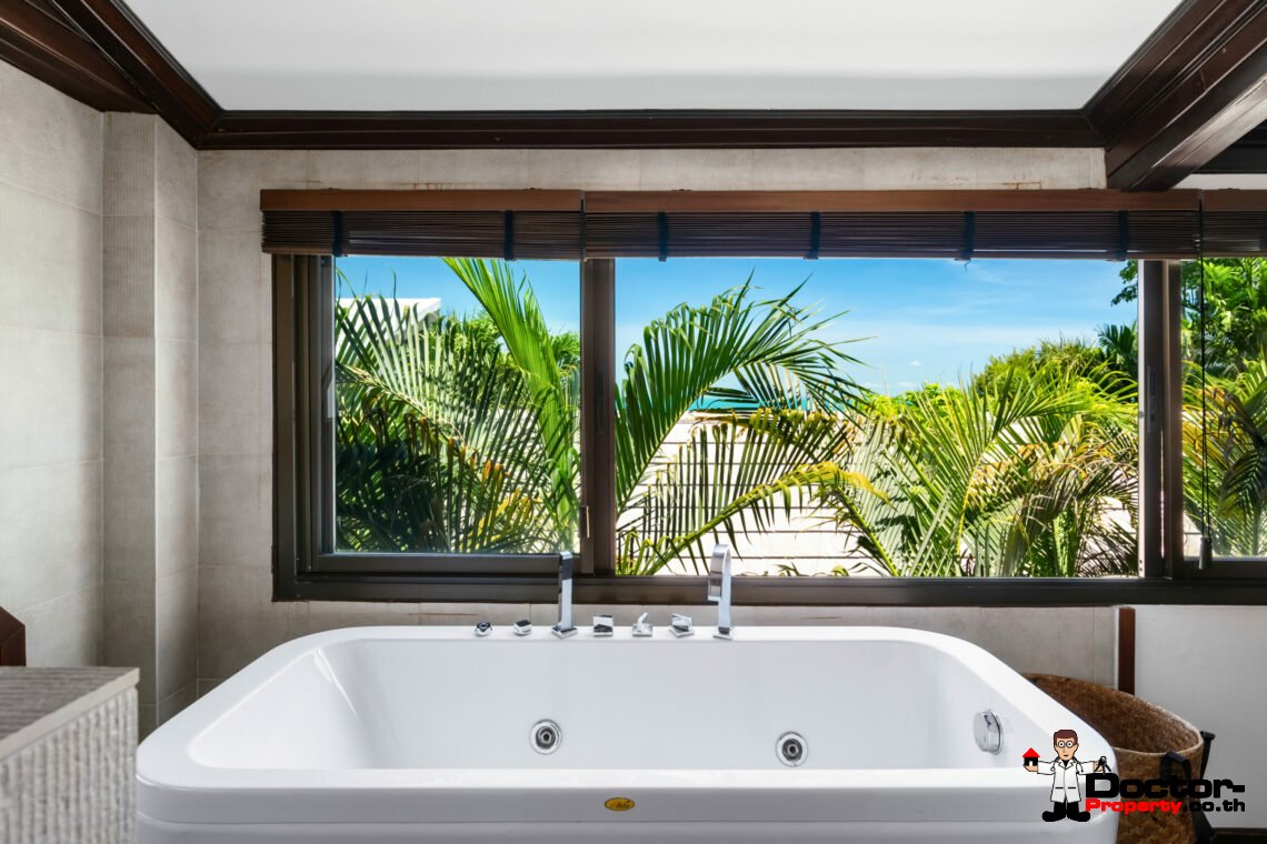 Beachfront 3 Bedroom Pool Villa in Bang Makham, Koh Samui – For Sale