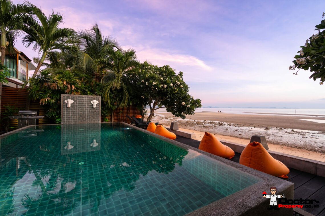 Beachfront 3 Bedroom Pool Villa in Bang Makham, Koh Samui – For Sale