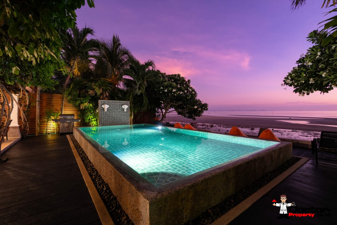 Beachfront 3 Bedroom Pool Villa in Bang Makham, Koh Samui – For Sale