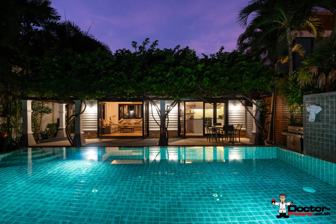 Beachfront 3 Bedroom Pool Villa in Bang Makham, Koh Samui – For Sale