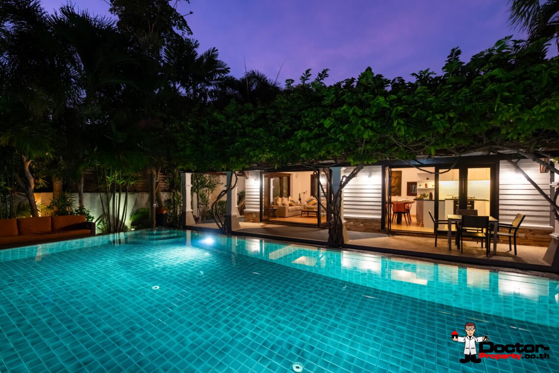 Beachfront 3 Bedroom Pool Villa in Bang Makham, Koh Samui – For Sale