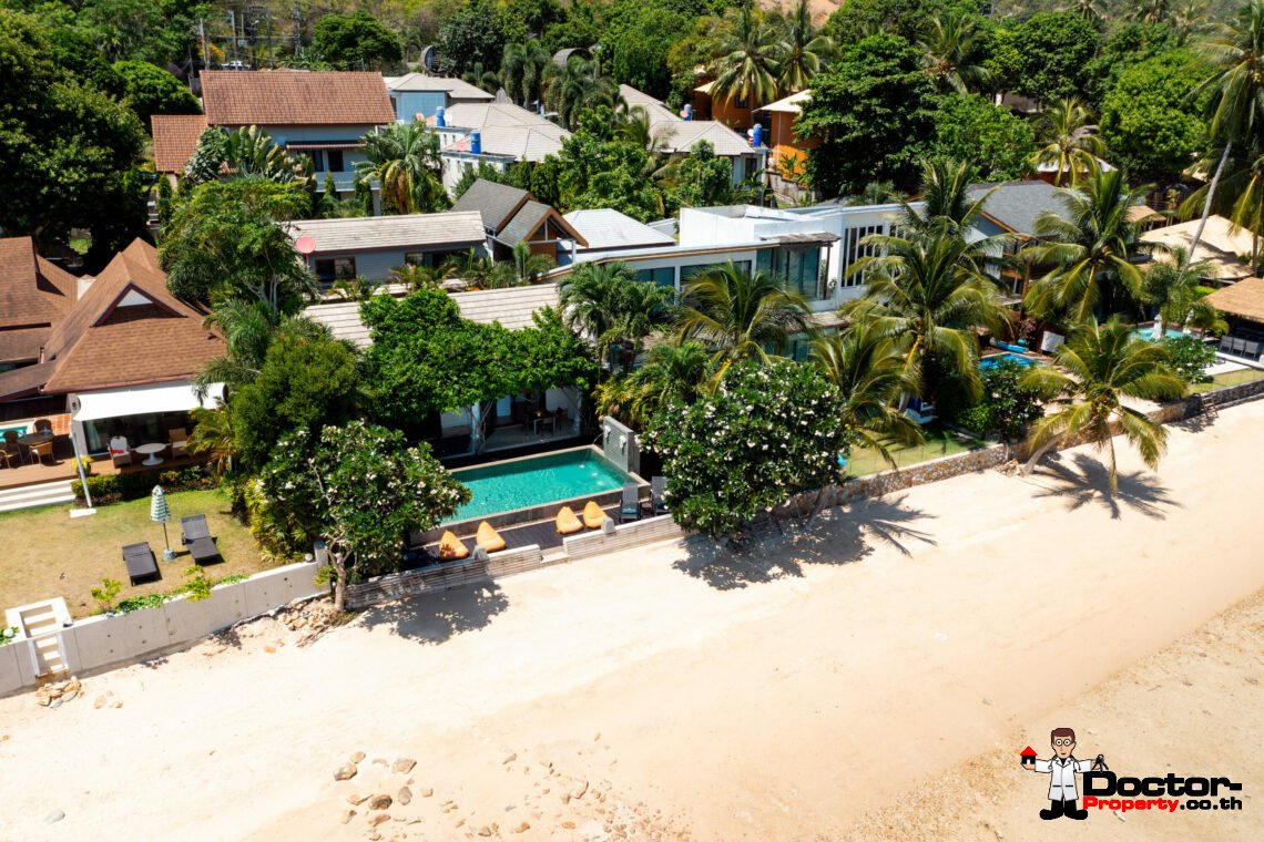 Beachfront 3 Bedroom Pool Villa in Bang Makham, Koh Samui – For Sale