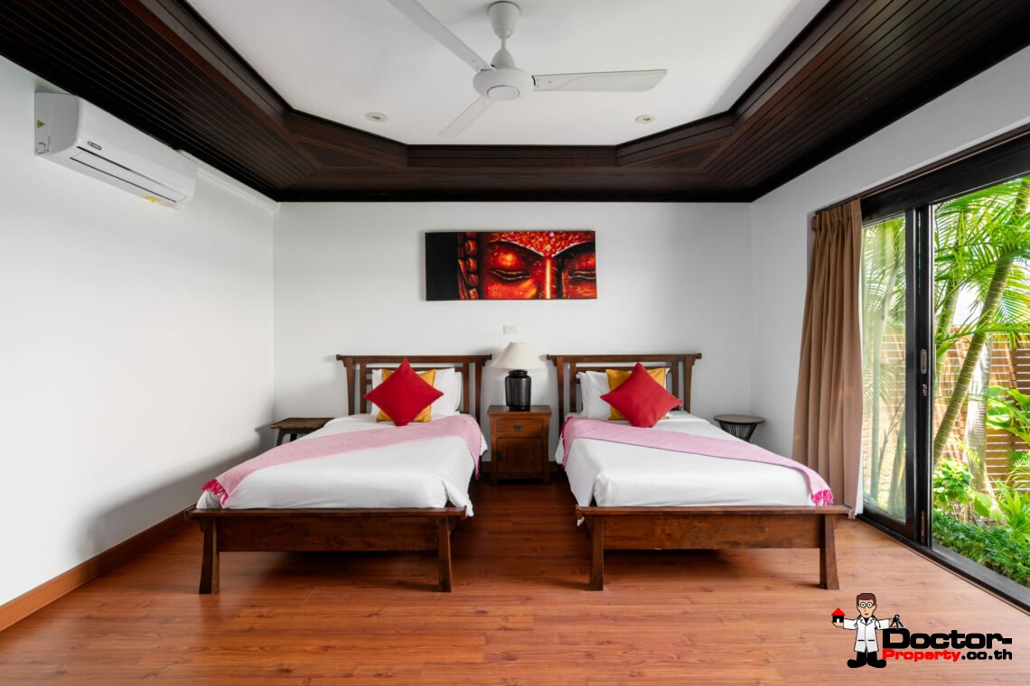 Beachfront 3 Bedroom Pool Villa in Bang Makham, Koh Samui – For Sale