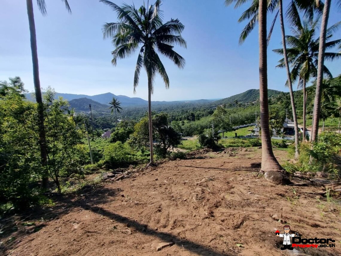 2,171 SQM Land with Partial Sea View and Mountain View in Mae Nam, Koh Samui – For Sale