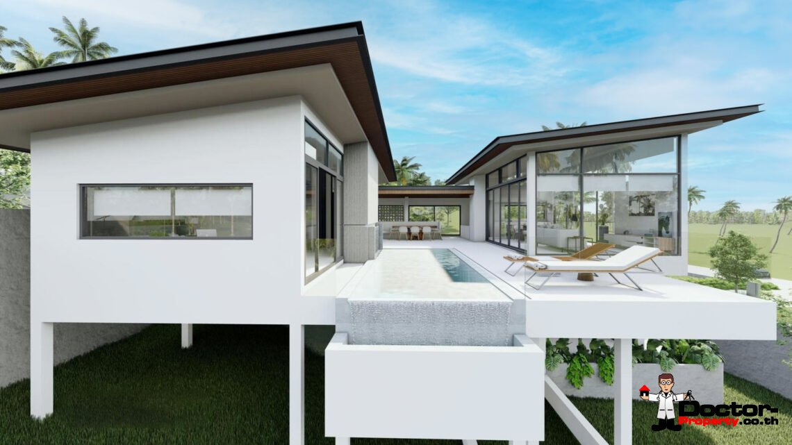 New 3 Bedroom Tropical Private Pool Villa in Mae Nam, Koh Samui – For Sale