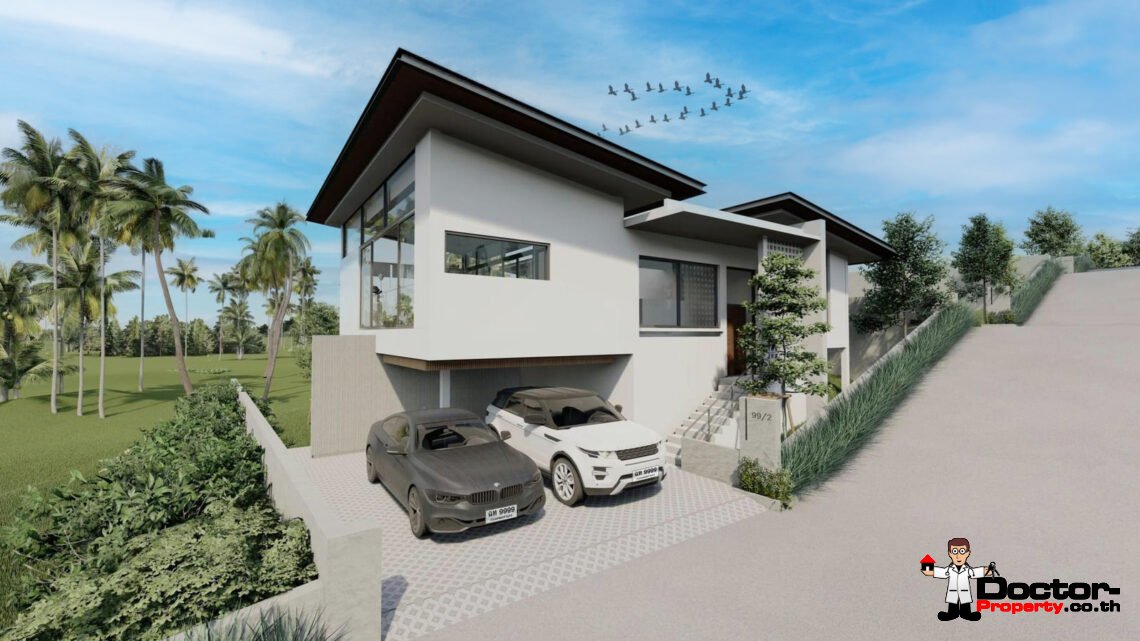 New 3 Bedroom Tropical Private Pool Villa in Mae Nam, Koh Samui – For Sale