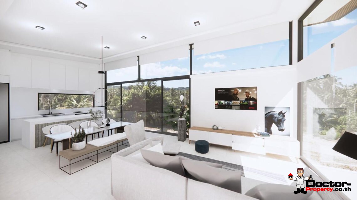 New 3 Bedroom Tropical Private Pool Villa in Mae Nam, Koh Samui – For Sale