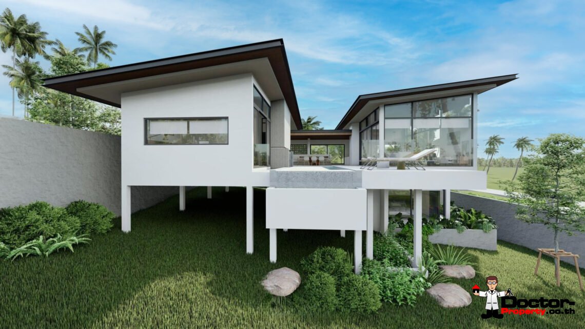 New 3 Bedroom Tropical Private Pool Villa in Mae Nam, Koh Samui – For Sale