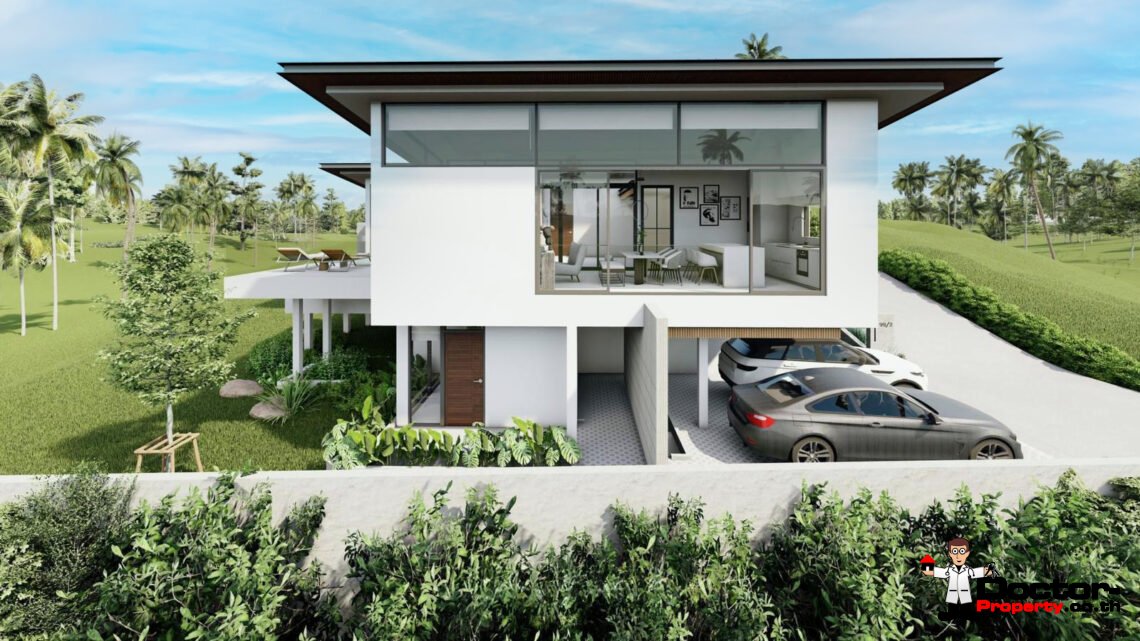 New 3 Bedroom Tropical Private Pool Villa in Mae Nam, Koh Samui – For Sale