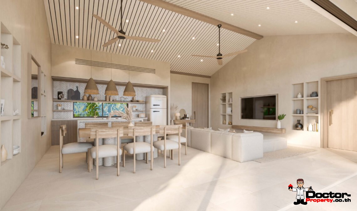 New Luxury 4 Bedroom Villa with Sea View and Sunset View in Bang Makham, Koh Samui – For Sale