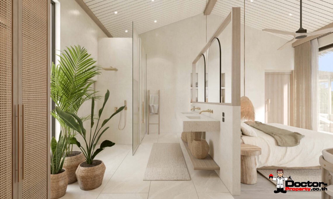 New Luxury 4 Bedroom Villa with Sea View and Sunset View in Bang Makham, Koh Samui – For Sale